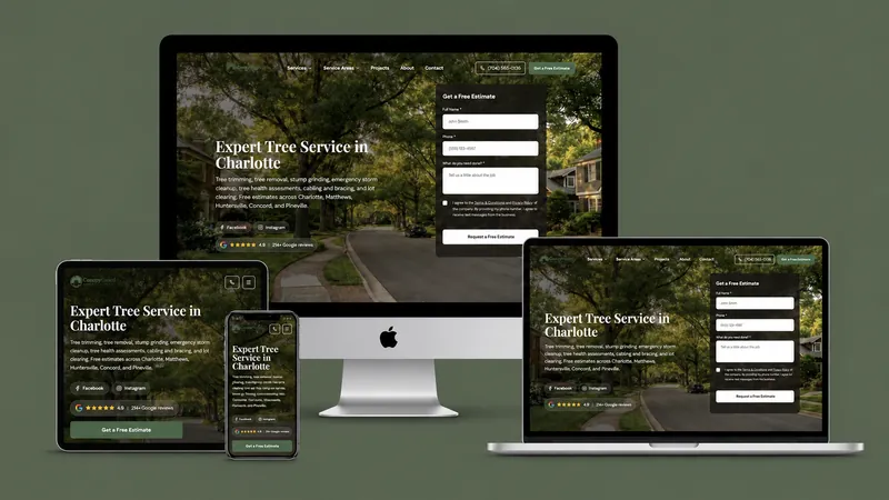 CanopyGuard Tree Care website example